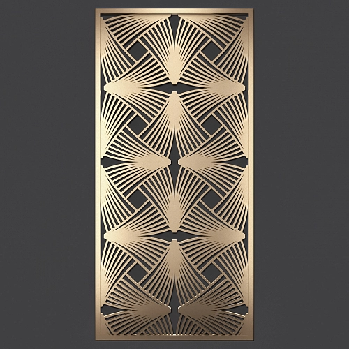 Декор из стали, металла ,Перегородка для зонирования, Настенное пано, Дизайн Н - 11