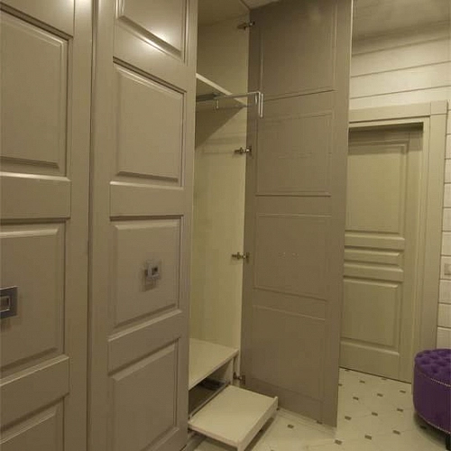 Шкаф в прихожую капучино