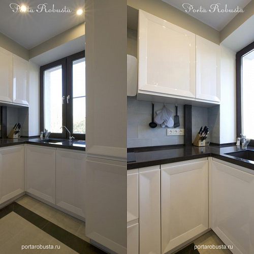 Кухня белая глянец серии Эксклюзив